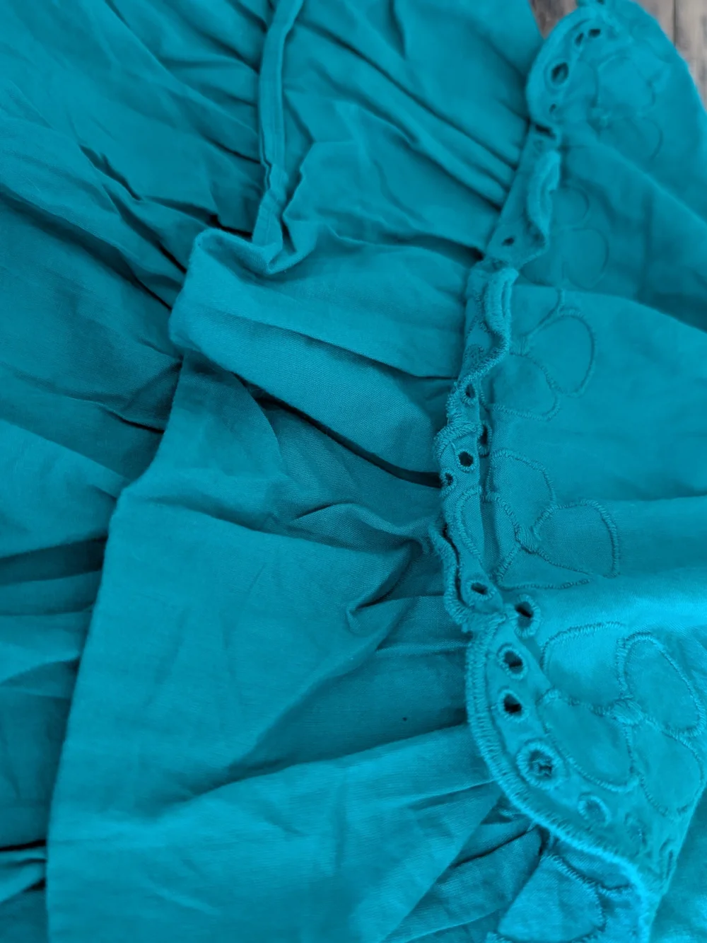 $ 💥3/$24 Gymboree Flamingo Flair  Teal Ruffled‎ Romper